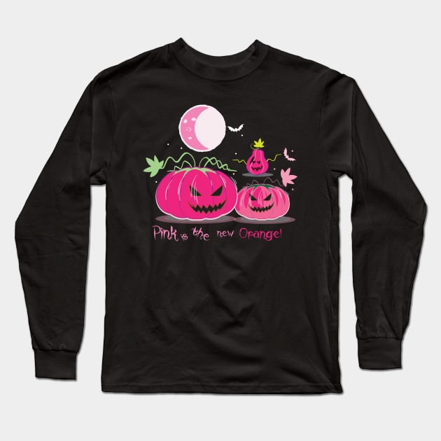 Pink is the new Orange Long Sleeve T-Shirt by emma17